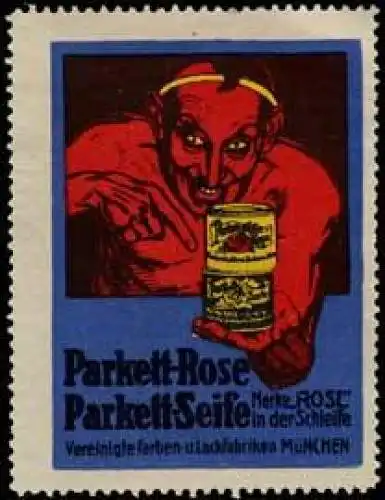 Teufel mit Parkett-Rose Seife