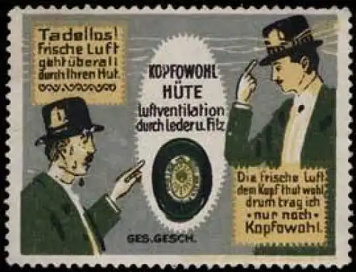 Kopfowohl Hüte