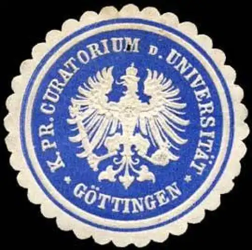 K. Pr. Curatorium der UniversitÃ¤t GÃ¶ttingen