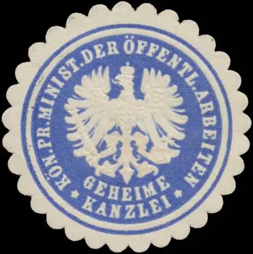 K. Ministerium der öffentlichen Arbeiten - Geheime Kanzlei