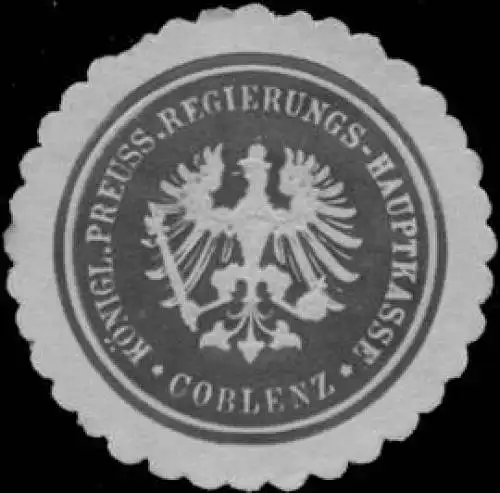 K.Pr. Regierungs-Hauptkasse Koblenz