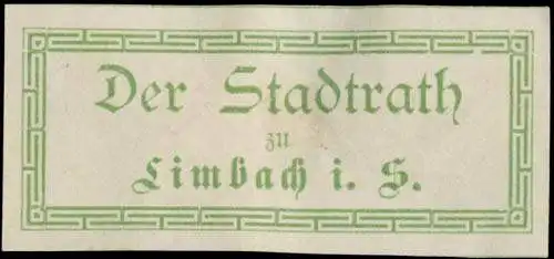 Der Stadtrath zu Limbach in Sachsen