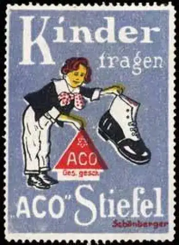 Kinder tragen ACO Stiefel