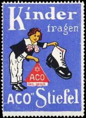 Kinder tragen ACO Stiefel