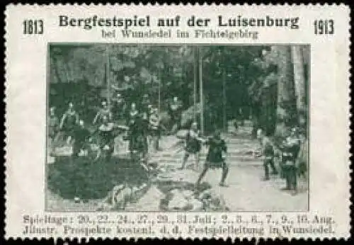 Bergfestspiel auf der Luisenburg 1813-1913