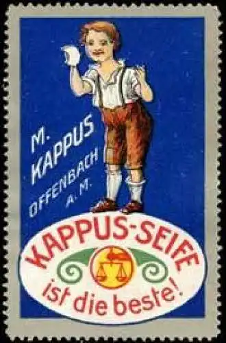 Junge mit Kappus-Seife