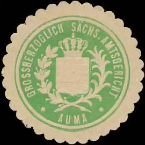 Gr. S. Amtsgericht Auma