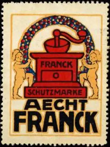 Kinder mit KaffeemÃ¼hle Franck Schutzmarke