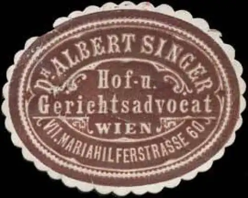 Advokat Dr. Albert Singer