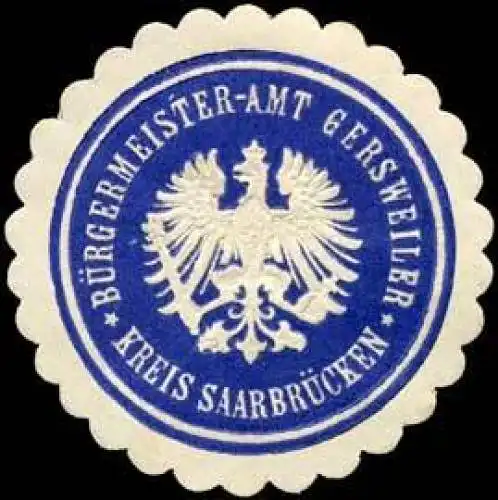 BÃ¼rgermeister-Amt Gersweiler-Kreis SaarbrÃ¼cken