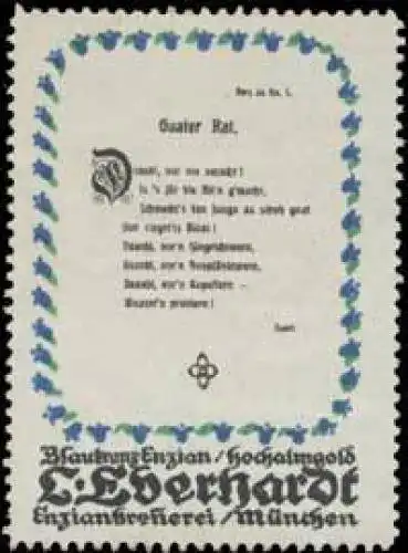 Guater Rat - Blaukranz Enzian Hochalmgold