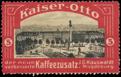 Schlossplatz mit neuem Schloss in Stuttgart