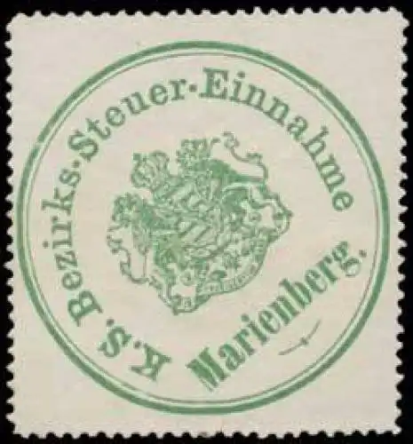 K.S. Bezirks-Steuer-Einnahme Marienberg