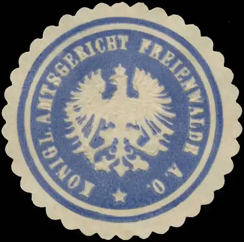 K. Amtsgericht Freienwalde/Oder