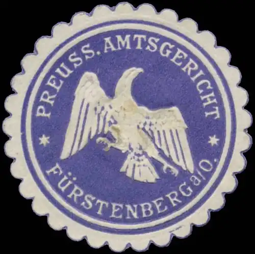 Pr. Amtsgericht FÃ¼rstenberg/Oder