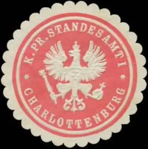 K.Pr. Standesamt I Charlottenburg