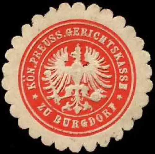 KÃ¶n. Preuss. Gerichtskasse zu Burgdorf