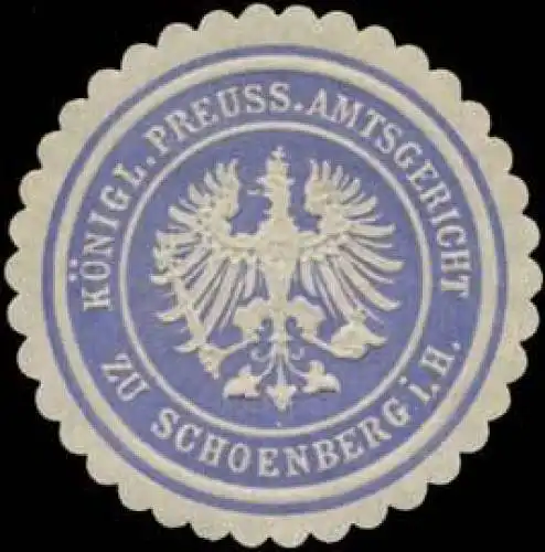 K.Pr. Amtsgericht zu Schoenberg i.H