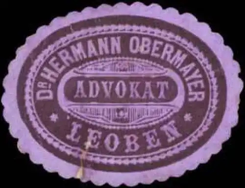 Dr. Hermann Obermayer Advokat in Leoben