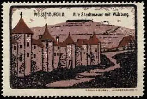 Alte Stadtmauer mit WÃ¼lzburg