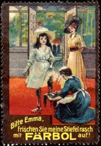 Schuhputzen vom Diener