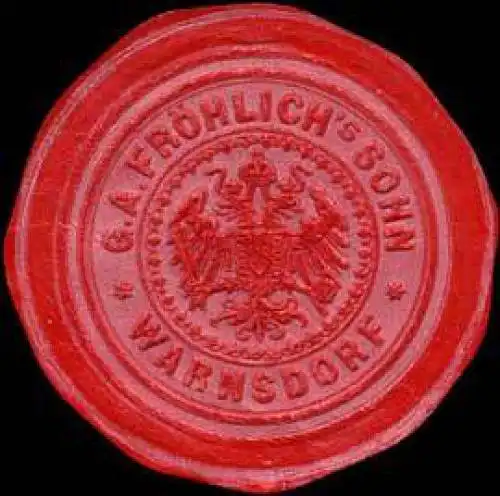Samtfabrik G.A. FrÃ¶hlichs Sohn - Warnsdorf