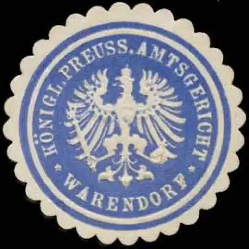 Königl. Preuss. Amtsgericht Warendorf