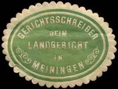 Gerichtsschreiber beim Landgericht in Meiningen