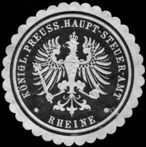Königlich Preussisches Haupt - Steuer - Amt - Rheine