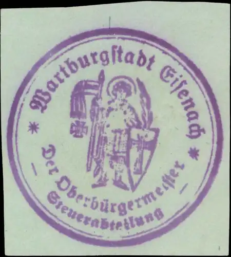 Der OberbÃ¼rgermeister Wartburgstadt Eisenach