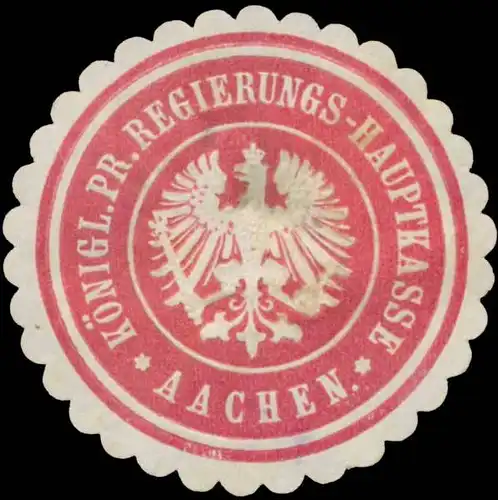 K.Pr. Regierungs-Hauptkasse Aachen
