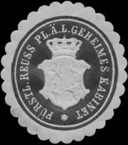 FÃ¼rstl. Reuss. Pl. Ã¤.L. Geheimes Kabinet