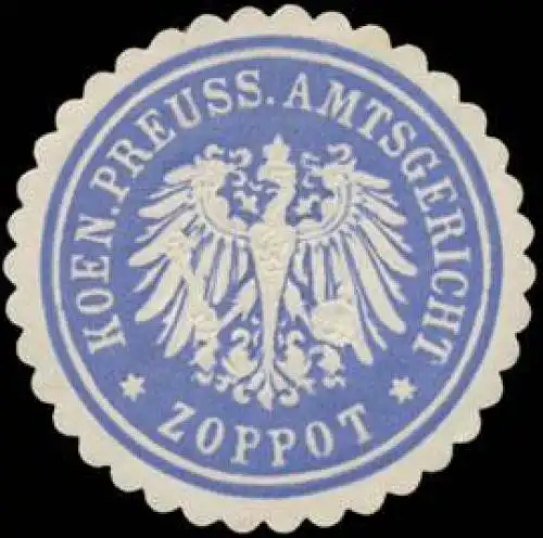 K.Pr. Amtsgericht Zoppot/Pommern