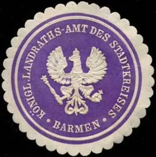 KÃ¶nigl. Landraths-Amt des Stadtkreises Barmen