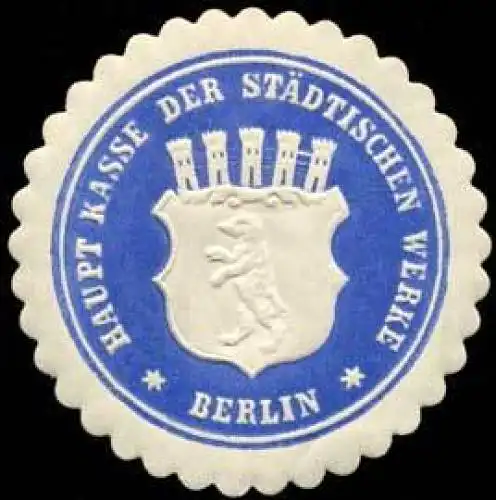 Haupt Kasse der StÃ¤dtischen Werke Berlin