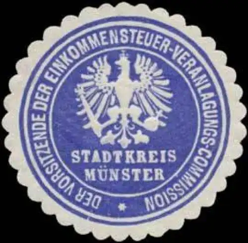 Der Vorsitzende der Einkommensteuer-Veranlagungs-Commission Stadtkreis MÃ¼nster