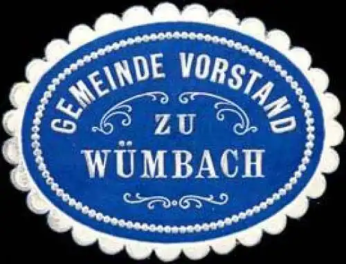 Gemeinde Vorstand zu WÃ¼mbach