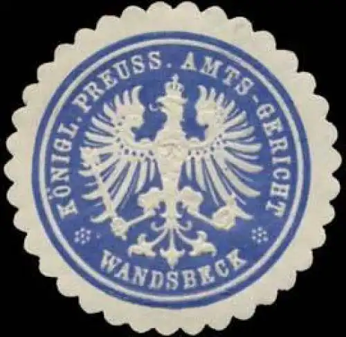 K.Pr. Amts-Gericht Wandsbeck