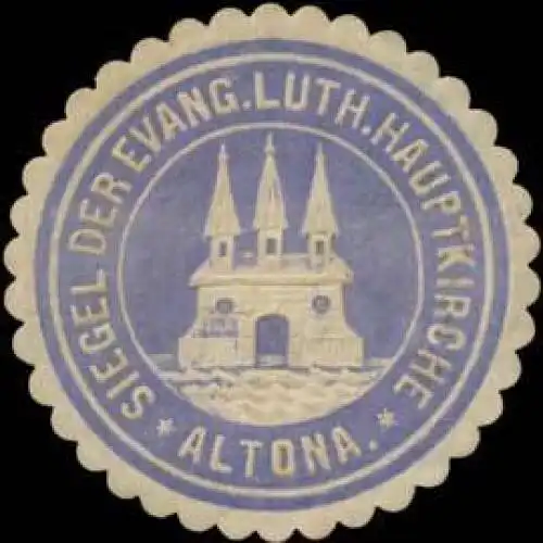 Siegel der Evang. Luth. Hauptkirche Altona