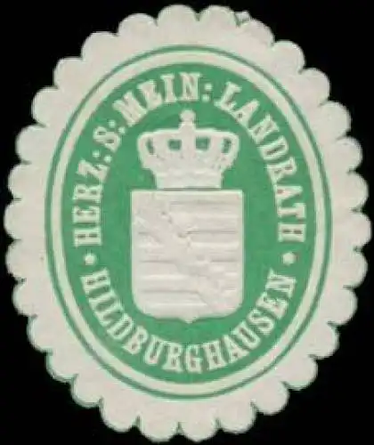 H.S. Mein. Landrath Hildburghausen