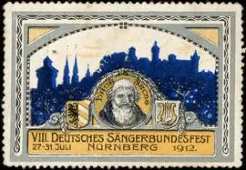 VIII. Deutsches Sängerbundesfest 1912 Nürnberg