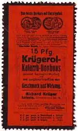 15 Pfg. KrÃ¼gerol-Katarrh-Bonbons