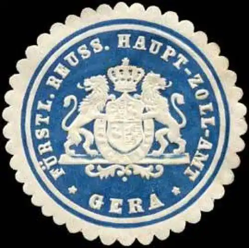 Fürstlich Reussisches Haupt-Zoll-Amt - Gera