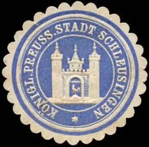 KÃ¶niglich Preussische Stadt Schleusingen