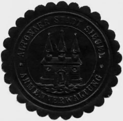 Altonaer Stadt Siegel - Armenverwaltung