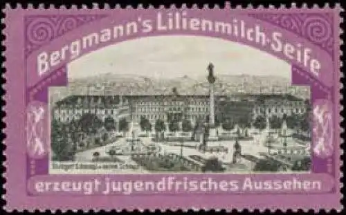 Stuttgart Schlossplatz mit neuem Schloss