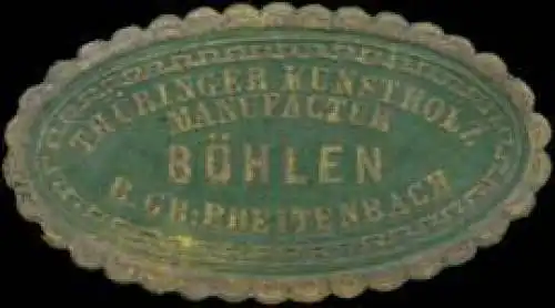 Thüringische Kunstholz Manufactur Böhlen bei Gr. Breitenbach