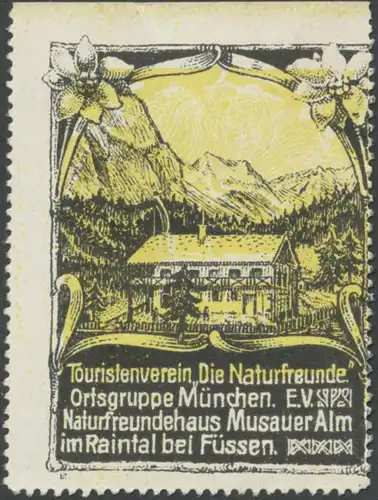 Naturfreundehaus Musauer Alm im Raintal bei FÃ¼ssen