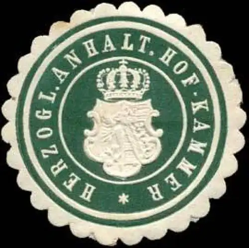 H. Anhalt. Hofkammer
