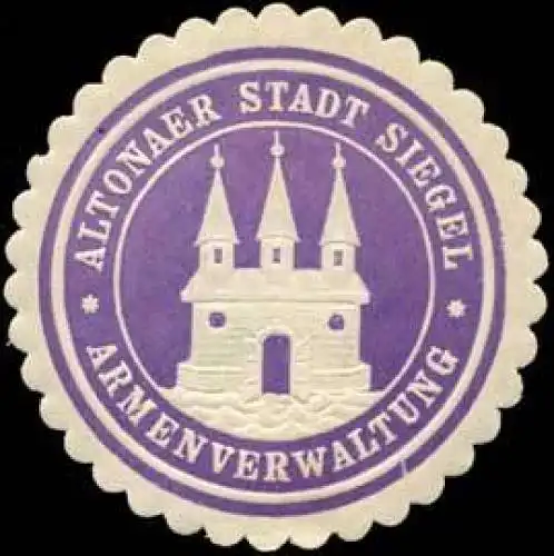 Altonaer Stadt Siegel - Armenverwaltung